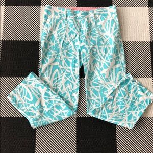 Lilly Pulitzer dragon fly print chinos sz 6